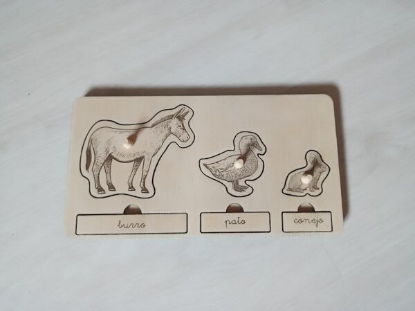 Puzle 3 animales - Imagen 3