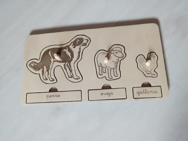 Puzle 3 animales - Imagen 2